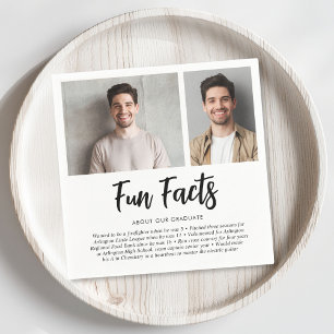 Graduation 2 Photo Fun Facts Napkins