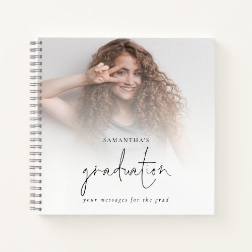 Graduation 2 Photos Overlay Grad Guest Book