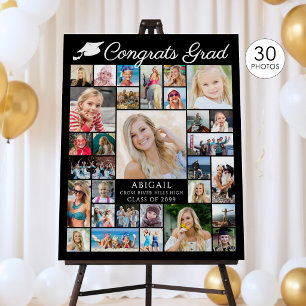 Graduation 30 Photo Collage Congrats Grad Foam Board