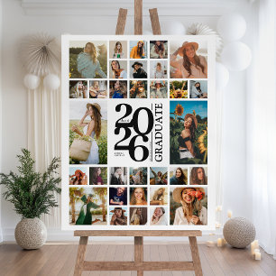 Graduation 32 Photo Collage 2026 Graduate Foam Board
