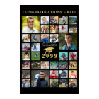 Graduation 35 Photo Collage Black Gold Cap