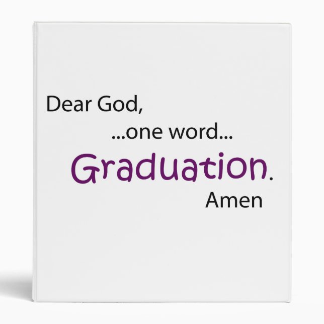 Graduation 3 Ring Binder (Front)