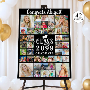 Graduation 42 Photo Collage Script Class Year Foam Board