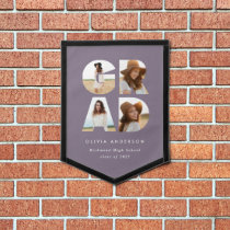 Graduation 4 photo modern personalised  pennant