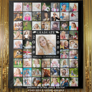 Graduation Stylin' Photo Collage Backdrop Personalized 