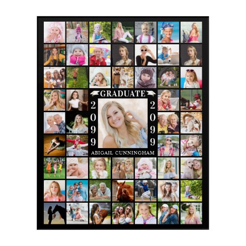 Graduation 55 Photo Collage Personalized Keepsake