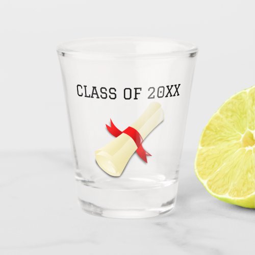 Graduation 5 shot glass