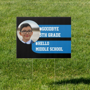 Graduation 5th Grade Funny Promotion Text Message Sign