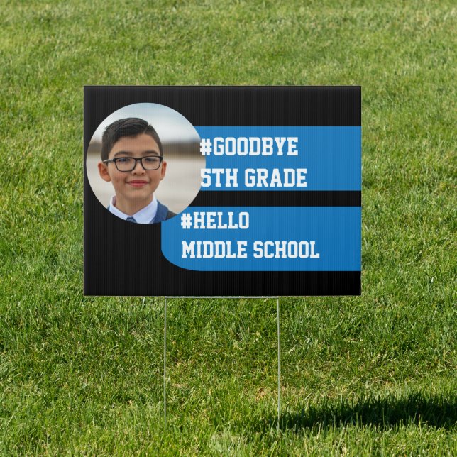 Graduation 5th Grade Funny Promotion Text Message Sign (Insitu)