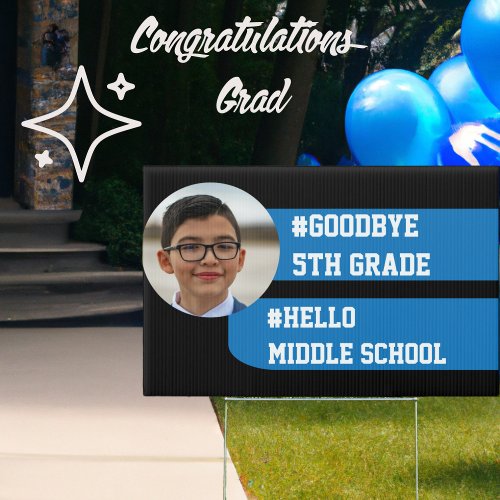Graduation 5th Grade Funny Promotion Text Message Sign