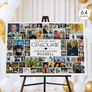 Graduation 64 Photo Memory Board Party Sign