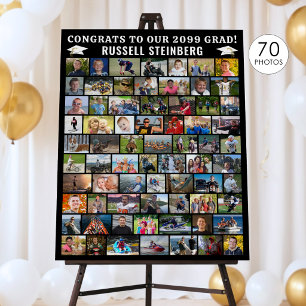 Graduation 70 Photo Collage Simple Custom Foam Board