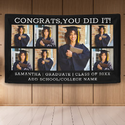 Graduation 7 Photo Collage Congrats Grad 2023   Banner