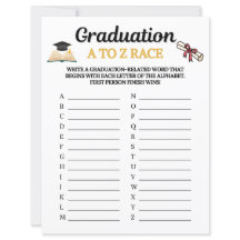Graduation A To Z Race Game