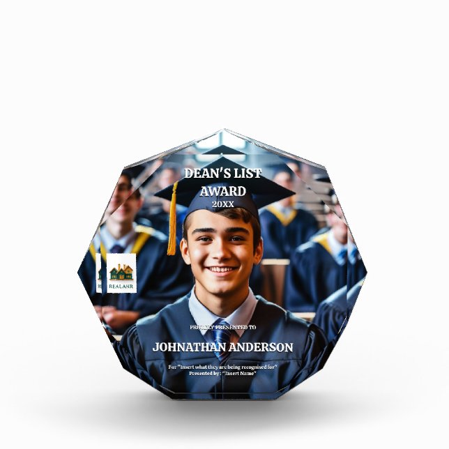 Graduation achievement award photo logo varsity (Front)