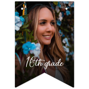 Graduation Achievements Grade Levels Photos Modern Bunting Flags