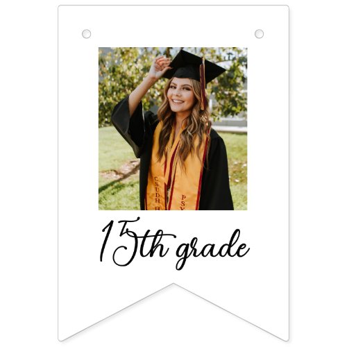 Graduation Achievements Grade Levels Photos Modern Bunting Flags