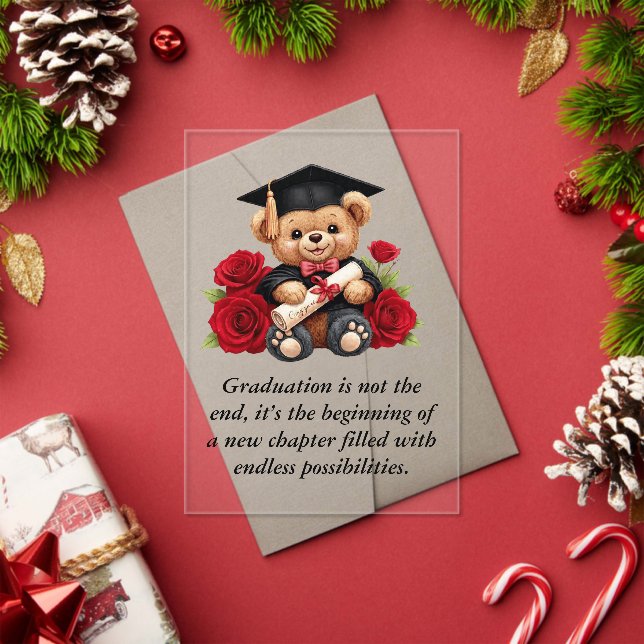 Graduation  acrylic invitations (Insitu (Holiday))