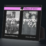 Graduation Add 2 Photo Plaque 6<br><div class="desc">Graduation Add 2 Photo Plaque 6 Pink
 Customized this product by adding your own photo and text.
 Design by Poramit</div>