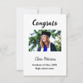 Graduation add name class of 20xx congrats add pho (Front)