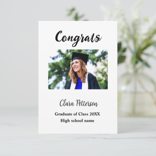 Graduation add name class of 20xx congrats add pho (Standing Front)