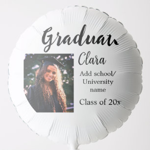 Graduation add name class of 20xx congrats add pho balloon