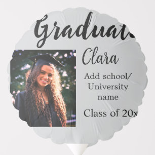 Graduation add name class of 20xx congrats add pho balloon