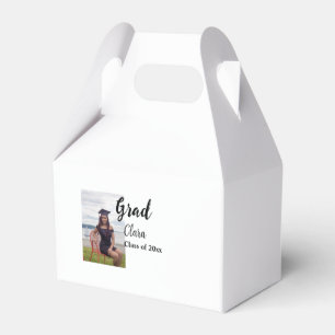 Graduation add name class of 20xx congrats add pho favor boxes