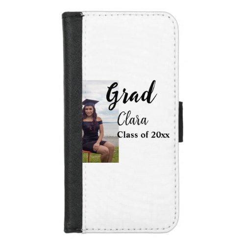 Graduation add name class of 20xx congrats add pho iPhone 87 wallet case