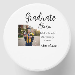 Graduation add name class of 20xx congrats add pho mini candle favors