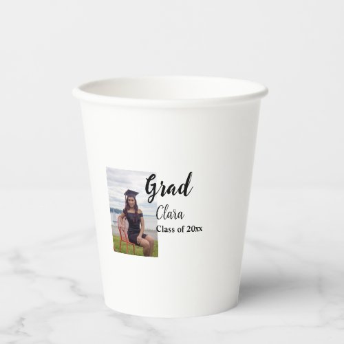 Graduation add name class of 20xx congrats add pho paper cups