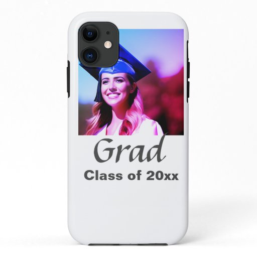 Graduation add name photo class year custom  iPhone 11 case