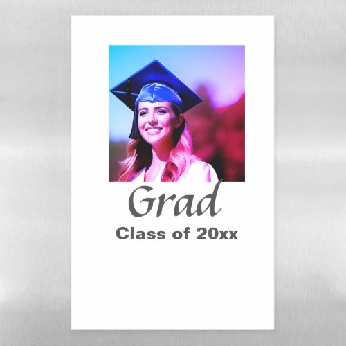 Graduation add name photo class year custom  magnetic dry erase sheet