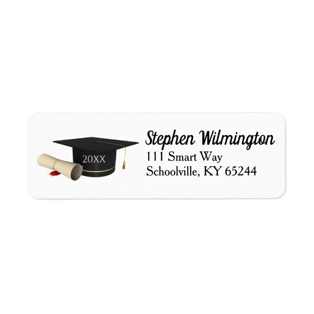 Graduation Address Labels Class   (Front)