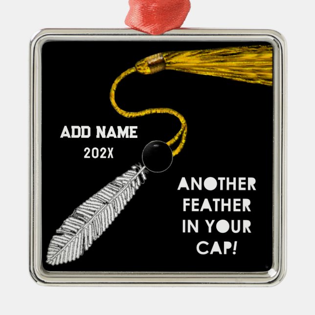Graduation Advanced Degree Metal Ornament (Front)