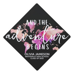 Graduation Adventure World Globe Class of 2023 Cap Topper