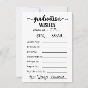 Graduation Advice Cards-Advice for Graduates Invit Invitation