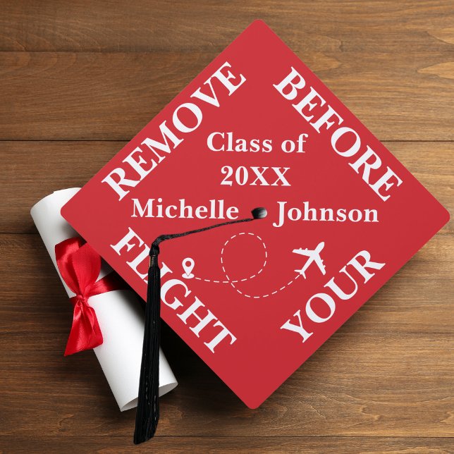 Graduation Airplane Travel Wanderlust Adventure Cap Topper (Creator Uploaded)