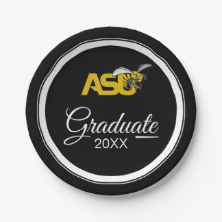 Graduation Alabama State Hornet Mark logo Paper Plates