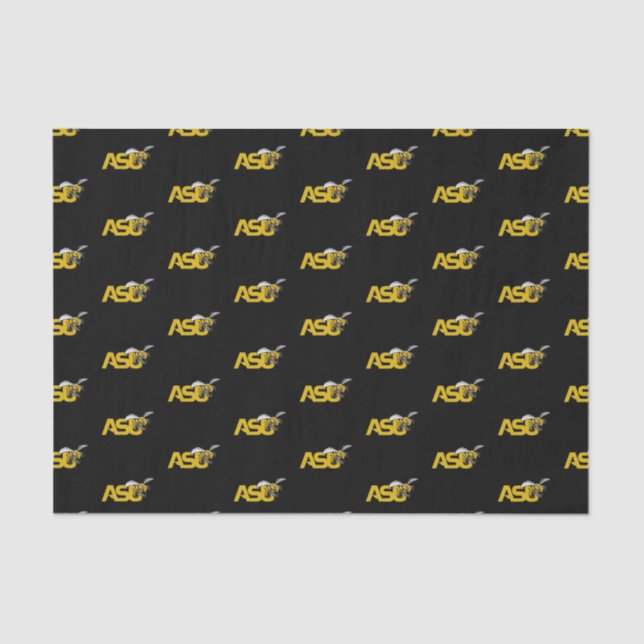 Graduation Alabama State Hornet Mark logo Tissue Paper (Front)