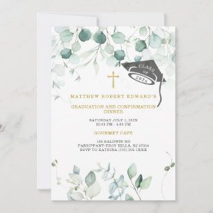  Graduation and Confirmation Dinner  Invitation