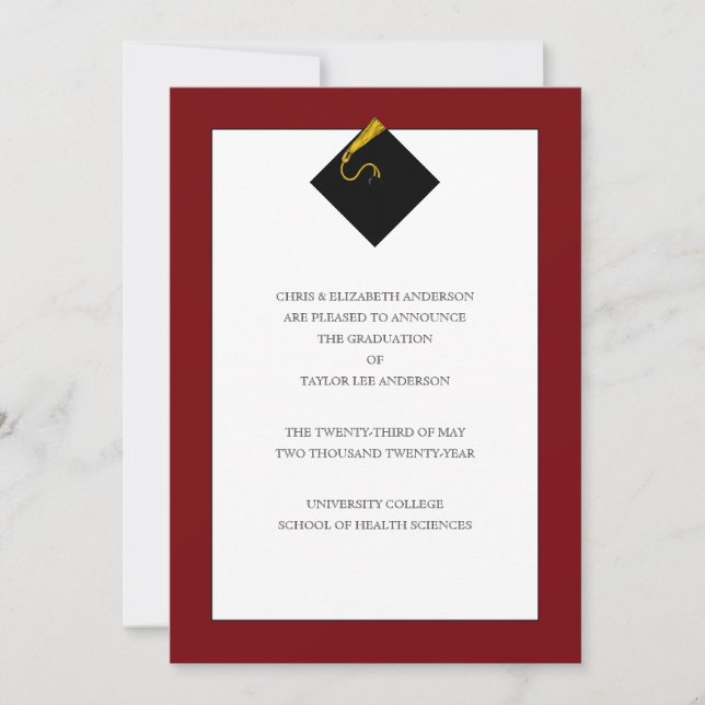 Graduation Announcement  (Front)
