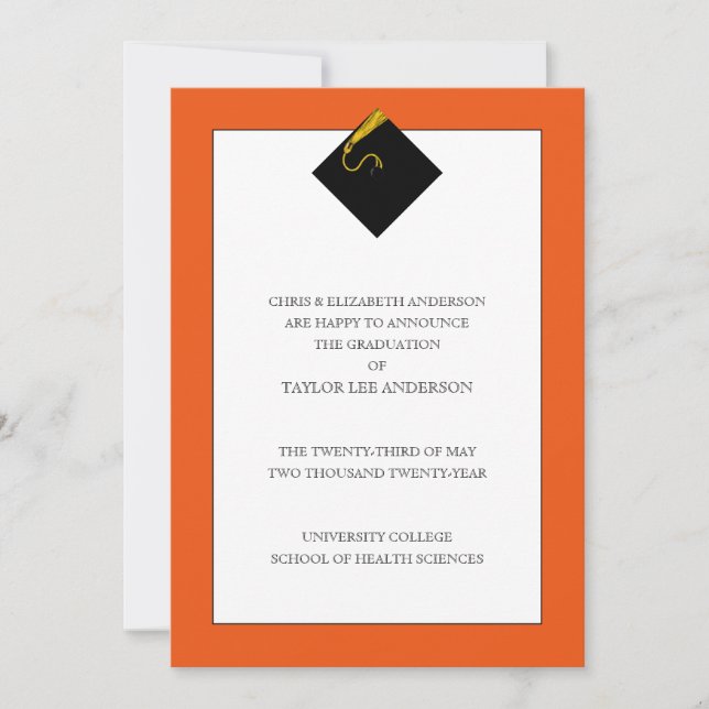 Graduation Announcement  (Front)