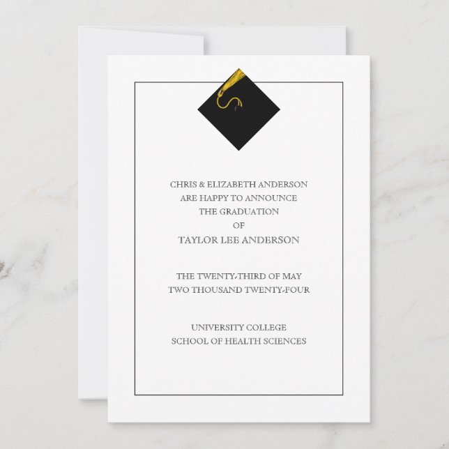 Graduation Announcement  (Front)