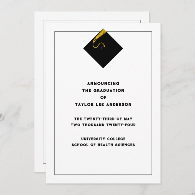 Graduation Announcement  (Front/Back)