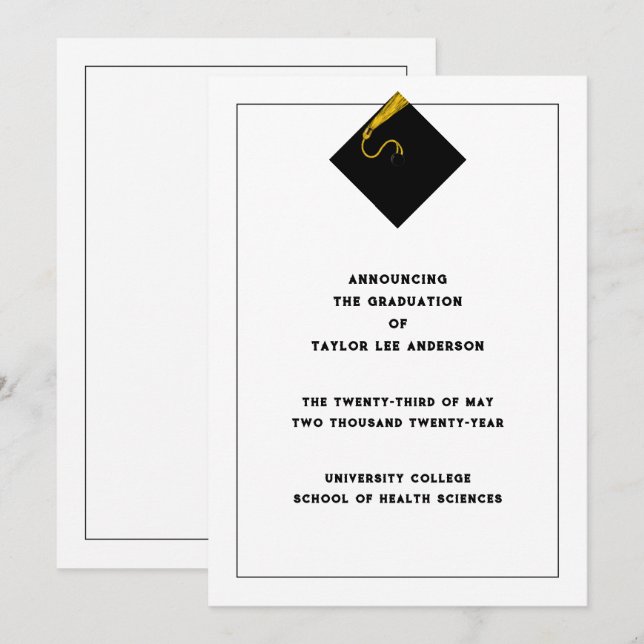 Graduation Announcement  (Front/Back)