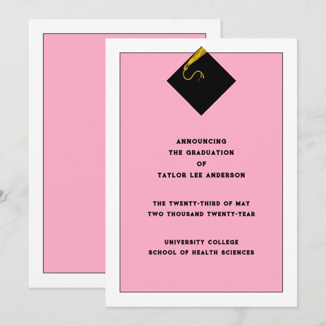 Graduation Announcement  (Front/Back)