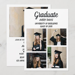 Graduation Announcement 2026 Invitation Girl