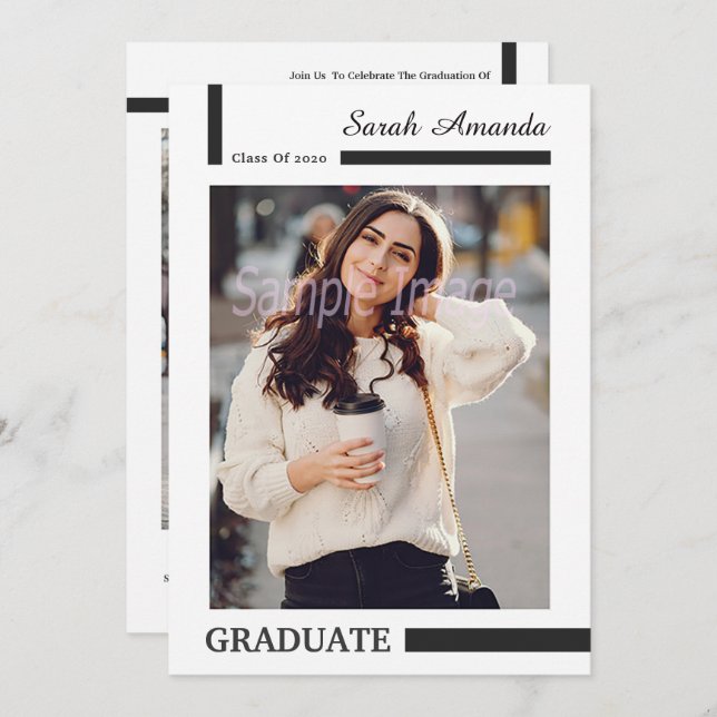 Graduation Announcement and Invitation (Front/Back)