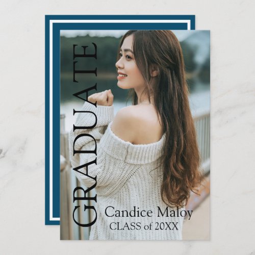 Graduation announcement and party invitation